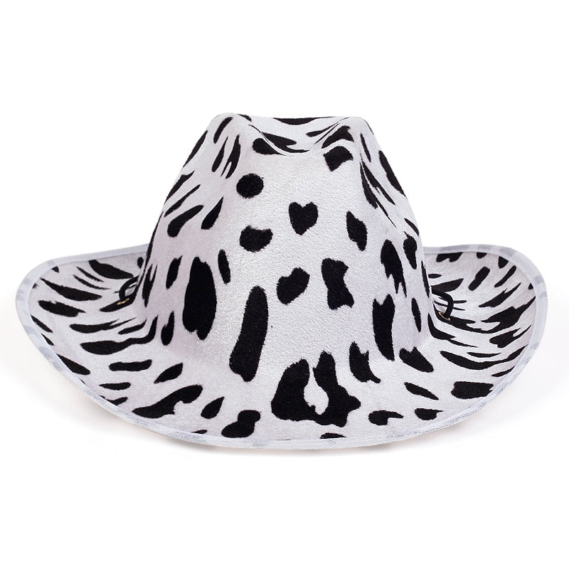 Cow Print Hat