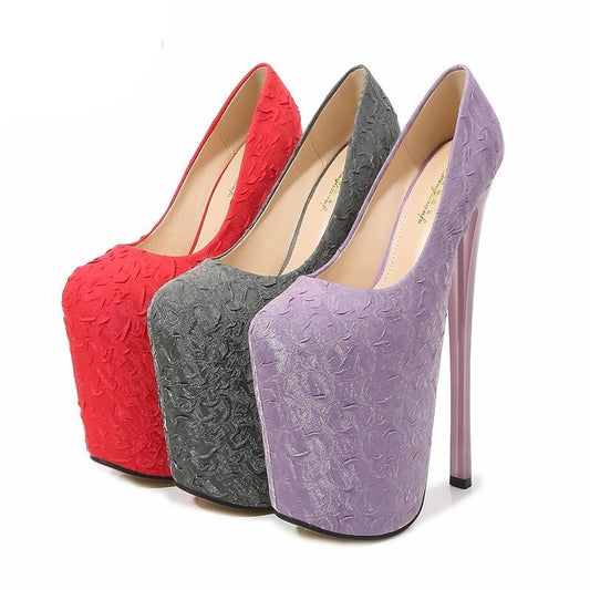 Maggie Magma Round Toe Pumps