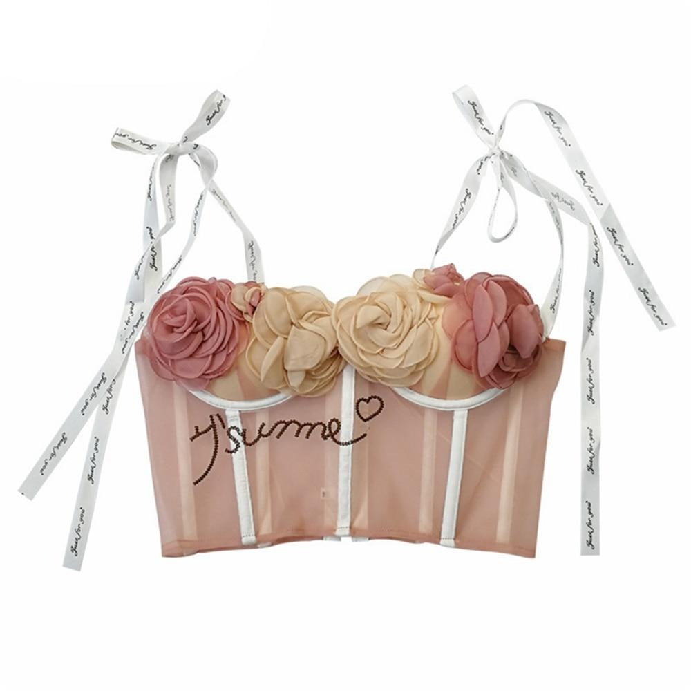 Raye Storm Flowers Corset Top