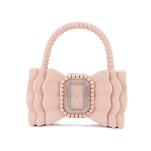 Cute Bow Jelly Handbag