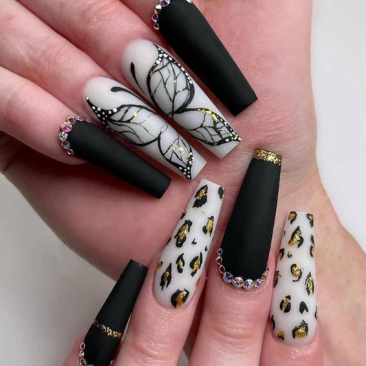 Portia Bella Leopard Print Press On Nails