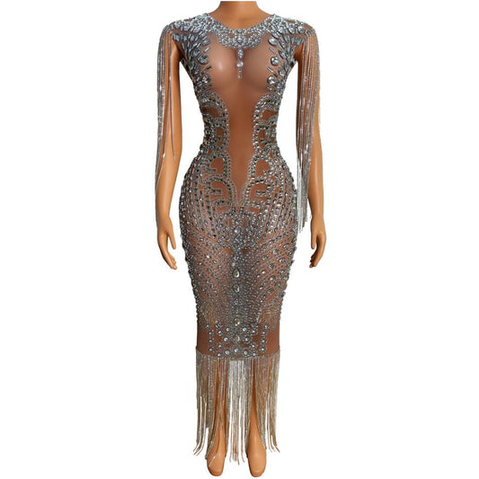 Miss Mood Transparent Crystal Dress