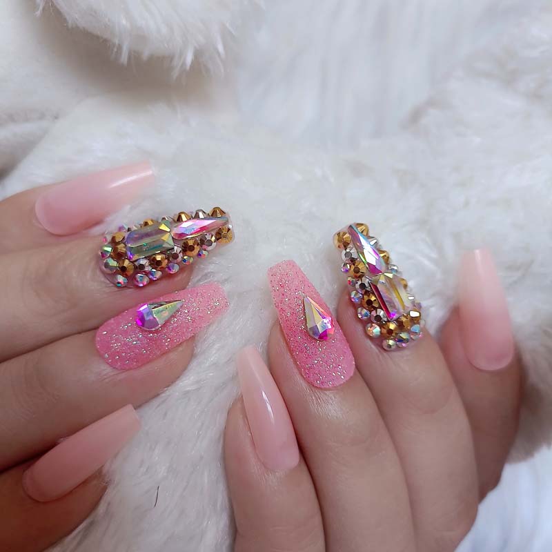 Grace Iyus Diamond Press On Nails