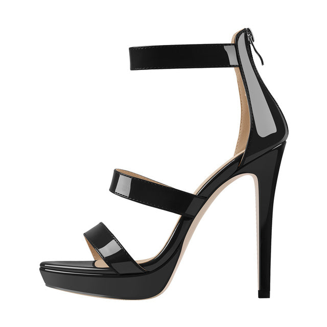 Bette Zaroff Zipper Platform Sandals