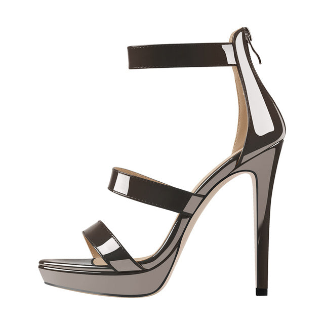 Bette Zaroff Zipper Platform Sandals