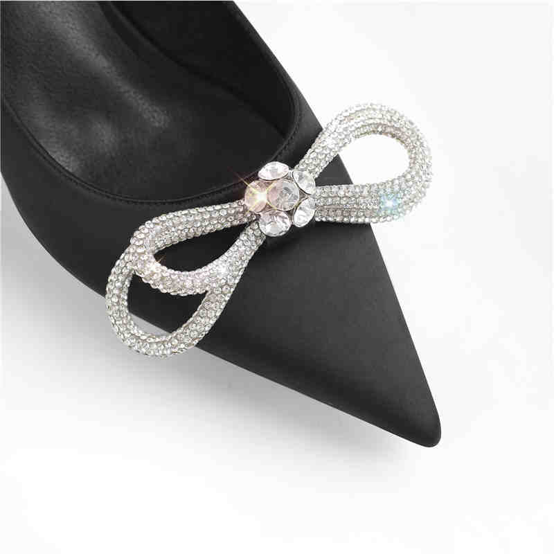 Sarah Reen Rhinestone Bow Pumps