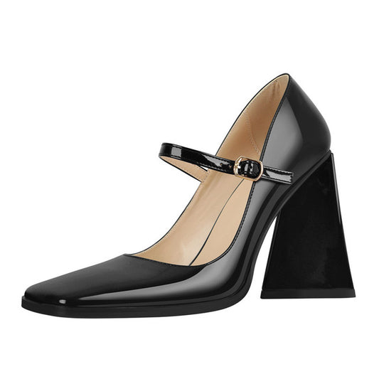 Mary Jane Square Toes Pumps