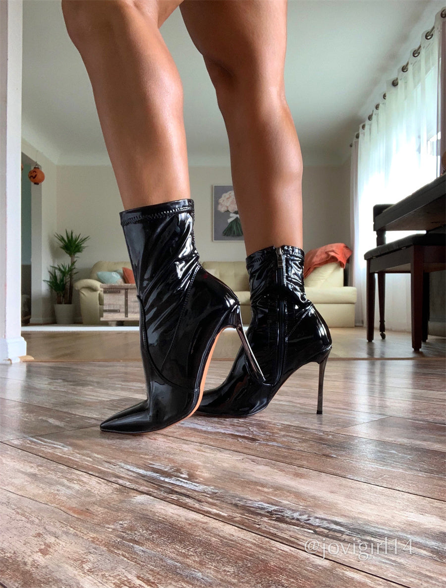 Maci Sumcox Pointed Toe Side Zipper Boots