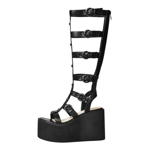 Raven Lunatic Wedge Platform Sandals