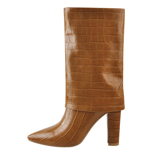 Baga Chipz Crocodile Print Boots