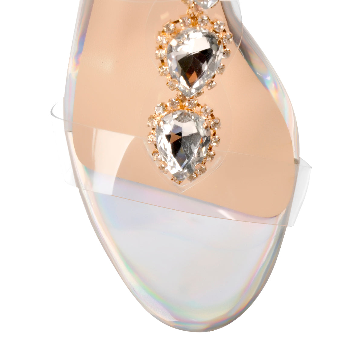 Transparent Rhinestones Sandals