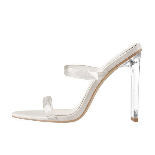 Sasha Sass Clear Band Sandals