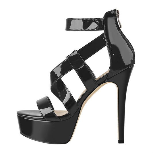 Ora Kelle Cross Strap Heels