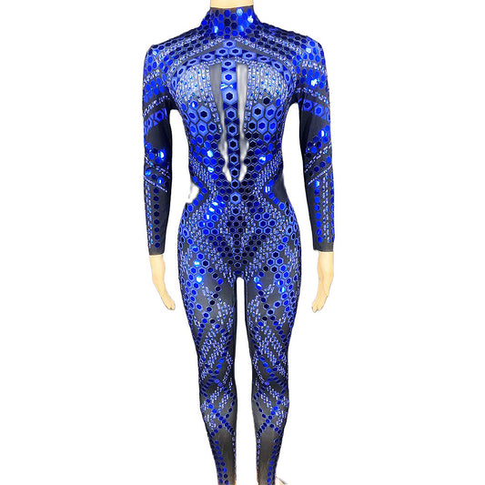 Queen Aida Sparkling Sequined Jumpsuit