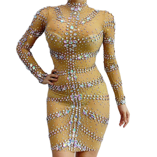 Roxxxy See Through Diamonds Dress