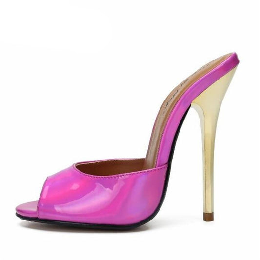 Lola Lavish Open Toe Stiletto Pumps