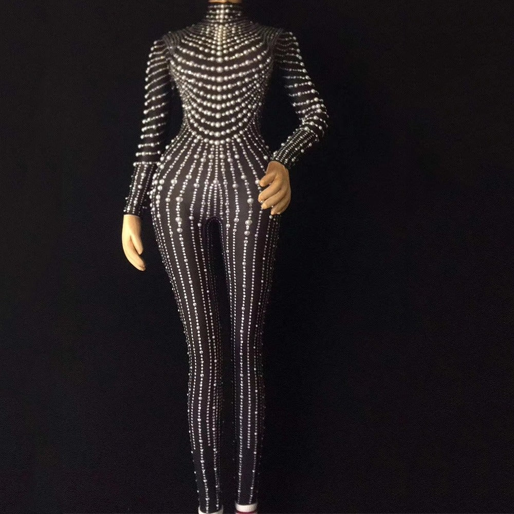 Miss Chieff Rhinestone Jumpsuit