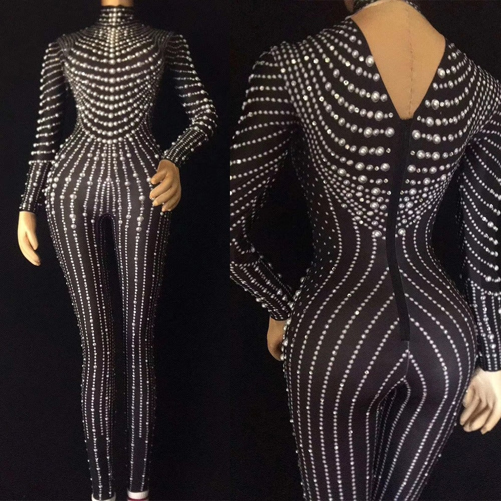 Miss Chieff Rhinestone Jumpsuit