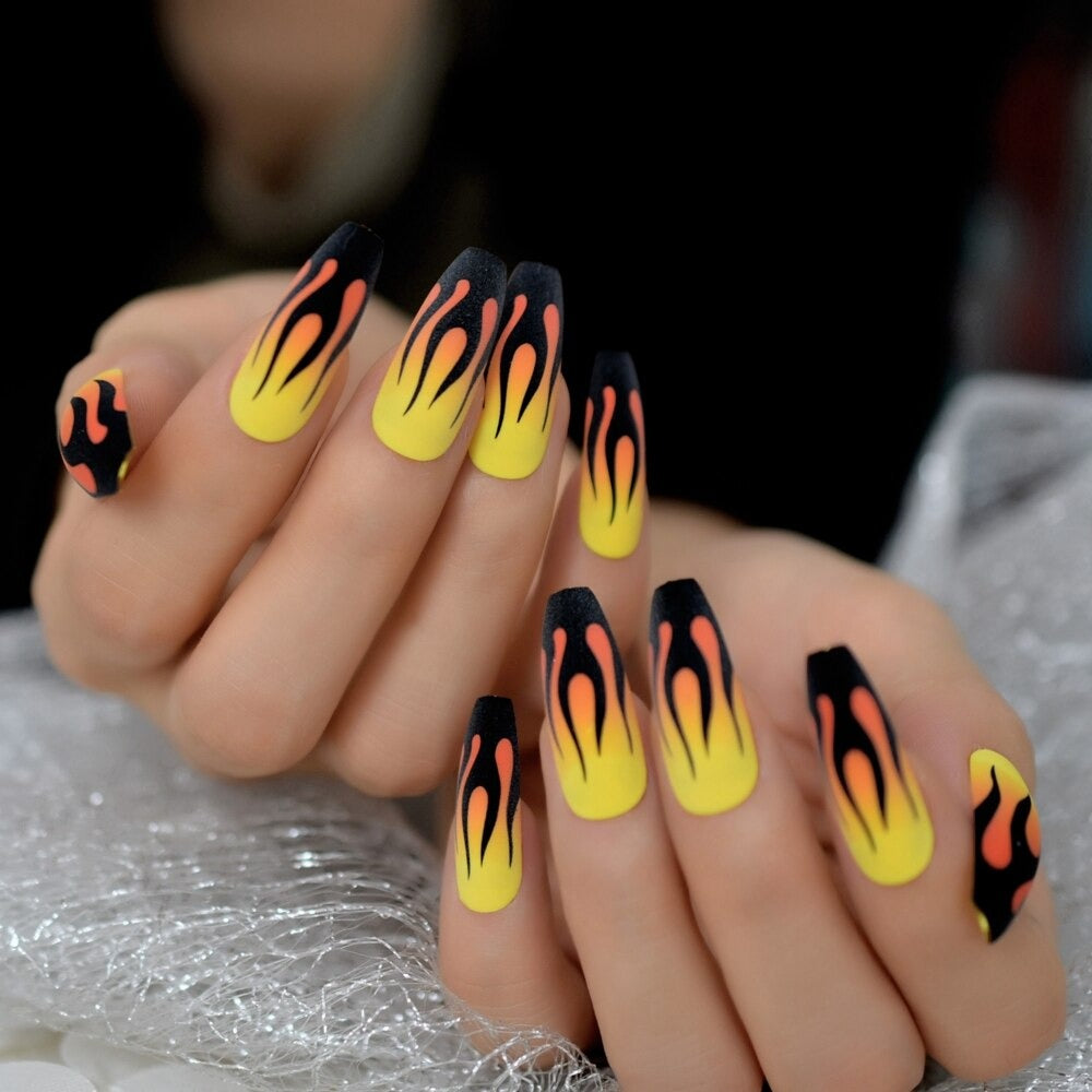 Irma Gination Flame Press On Nails