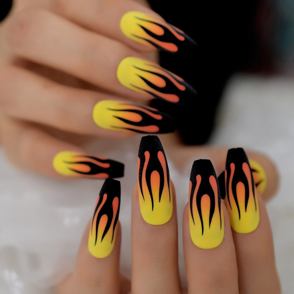 Irma Gination Flame Press On Nails