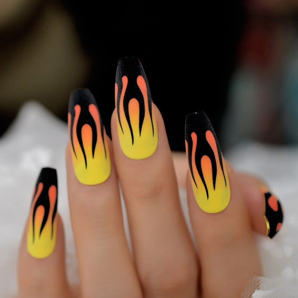 Irma Gination Flame Press On Nails