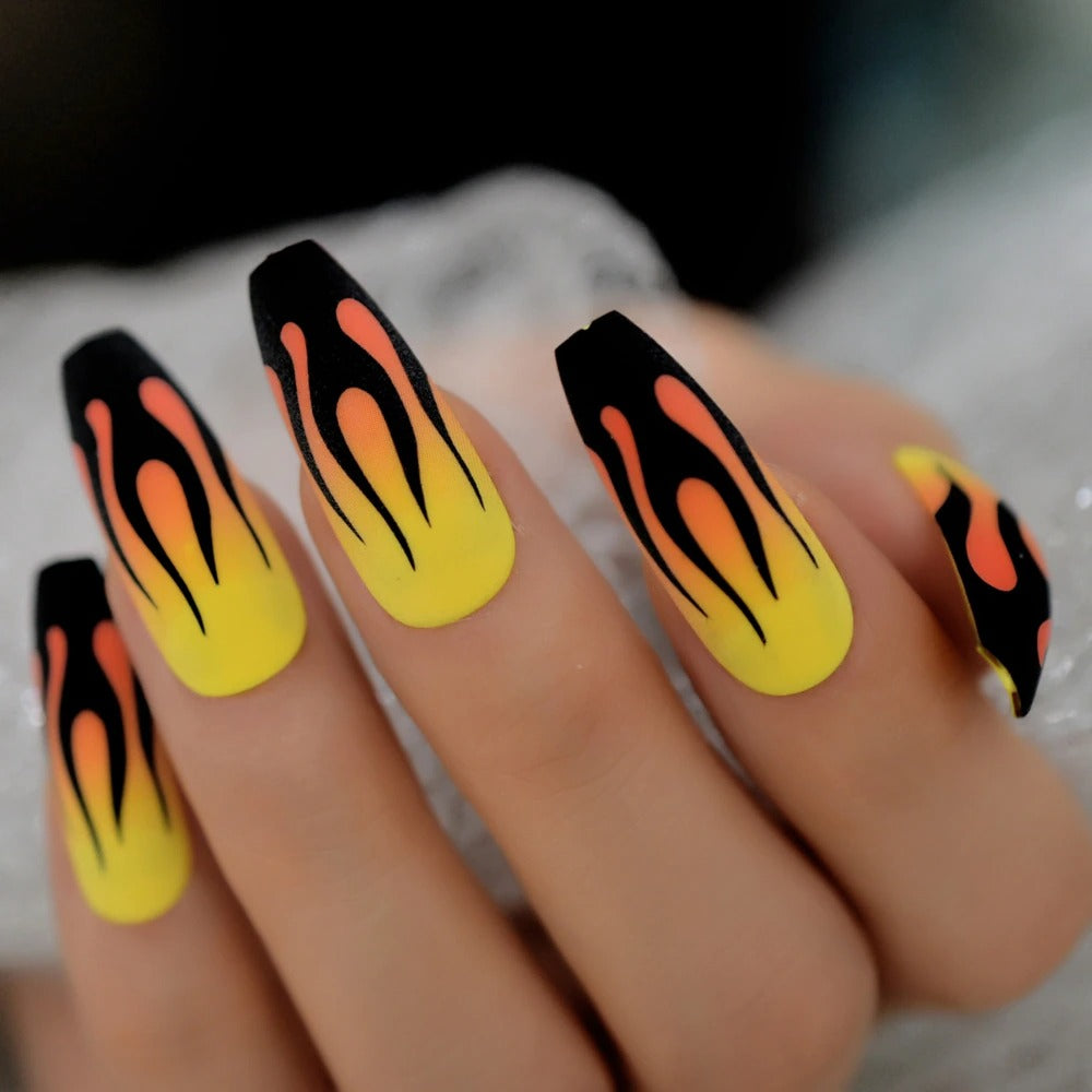 Irma Gination Flame Press On Nails