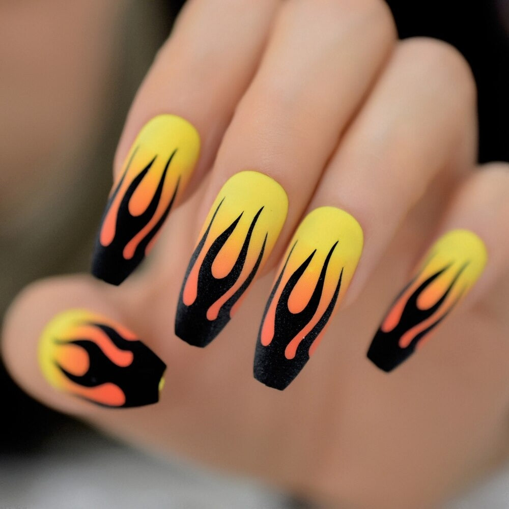 Irma Gination Flame Press On Nails